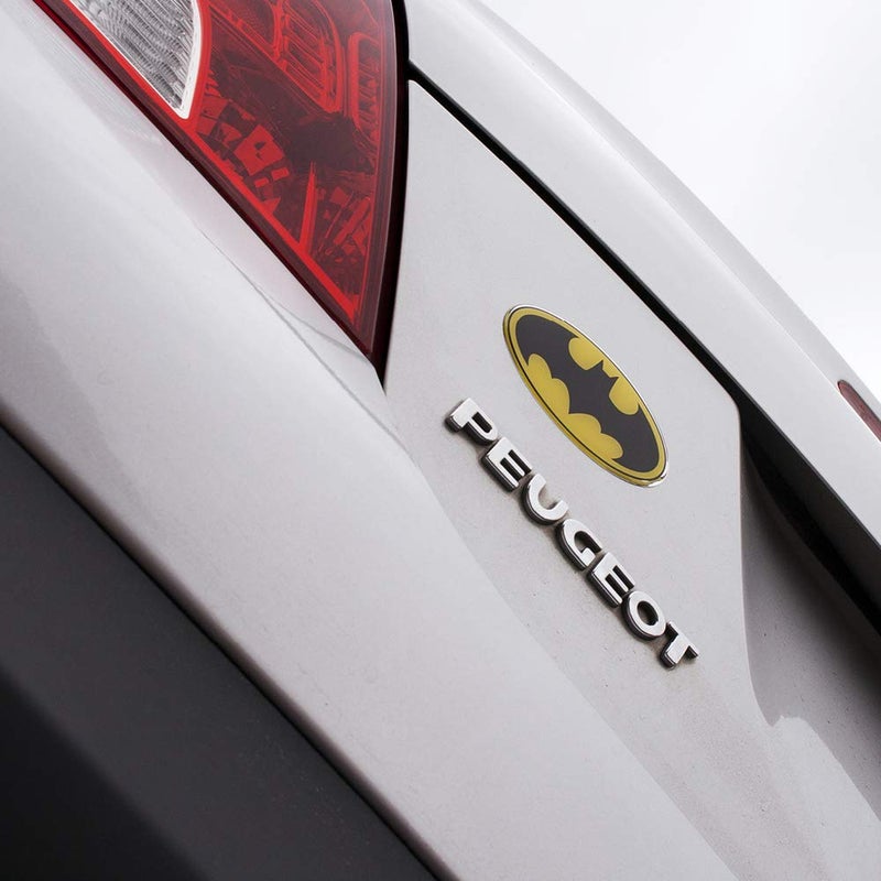 Fan Emblems DC Comics Heroes and Villains Domed Chrome Decal - Classic Logos (Classic Batman Logo (Black-Yellow)) - Image 4